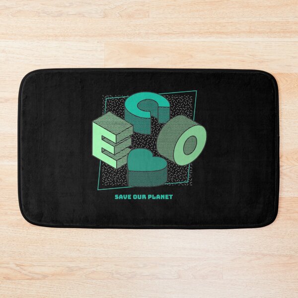 Item preview, ECO Save Our Planet - Isometric Letters designed and sold by joabaj.