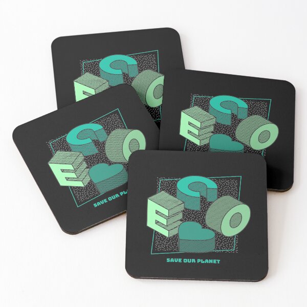 Item preview, ECO Save Our Planet - Isometric Letters designed and sold by joabaj.