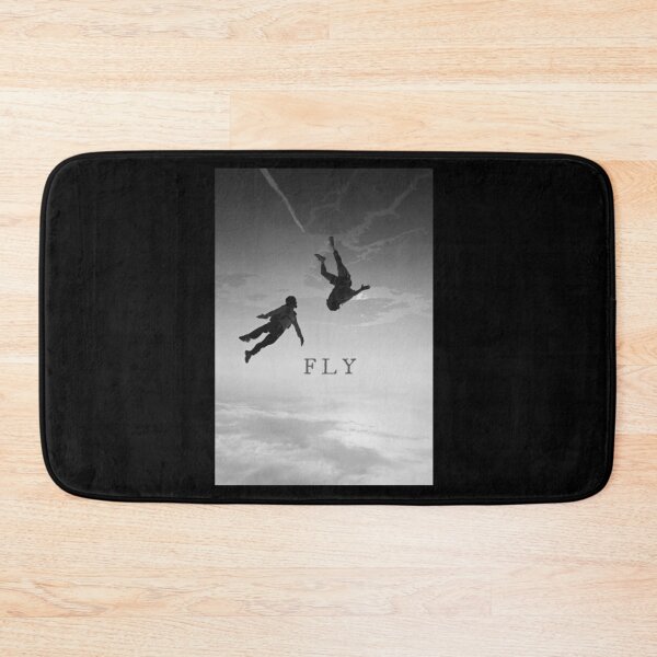 Item preview, FLY - Skydriving photo parachute - B&W designed and sold by Gatsbird Design.