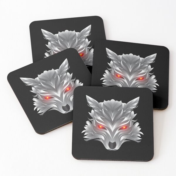 Item preview, White silver wolf wolf pack designed and sold by Shaun Joseph.