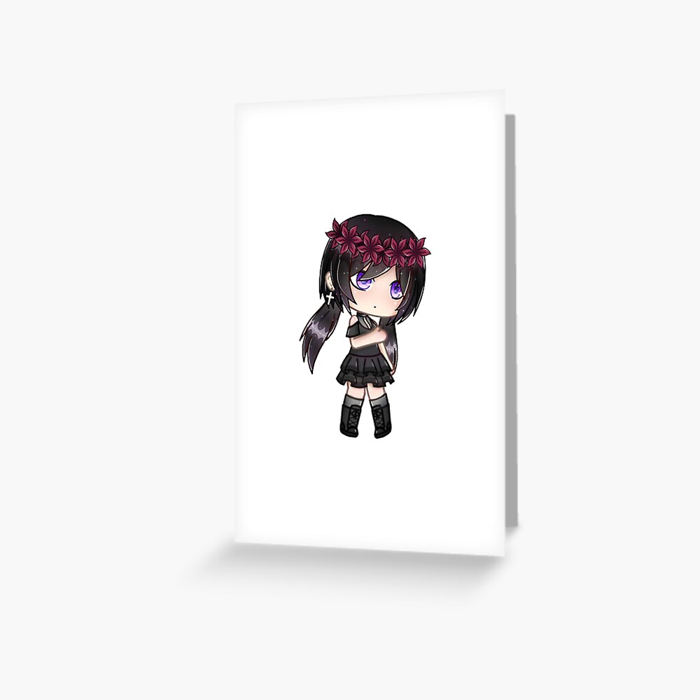 Gacha Life Cute Gacha Girl Greeting Card By Bloamineads Redbubble