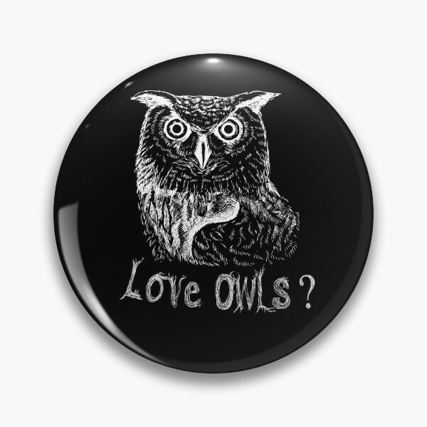 Item preview, Love Owls Outfit Cute Owl Face Owl Lovers Gift Great Horned Owl Pen Drawing designed and sold by FunnySunny T-Shirts.