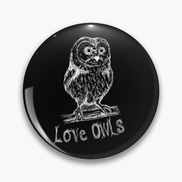 Item preview, Love Owls Beautiful Bird Owl Sketch Design Bday Gift For Her Barn Owl Drawing  designed and sold by FunnySunny T-Shirts.