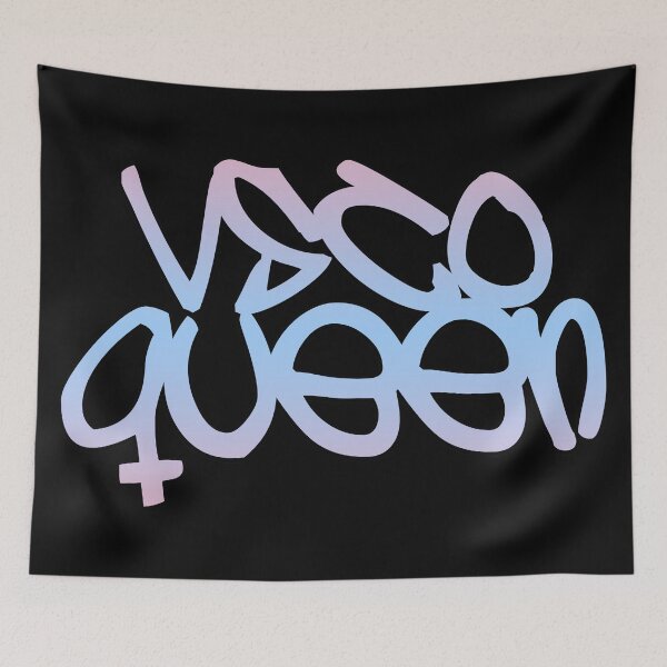 Item preview, VSCO QUEEN (Urban Graffiti Style • Pink Blue Pastel Gradient) designed and sold by SassyClassyMe.
