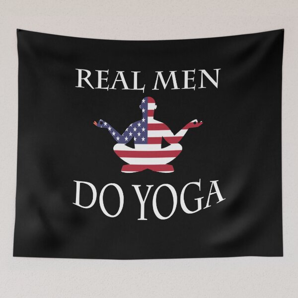 Item preview, Real Men Do Yoga a great gift idea for men who loves yoga for 4th of july celebrations designed and sold by Akmloza.