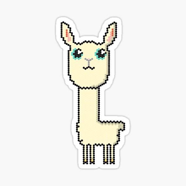 Llama pixel Sticker