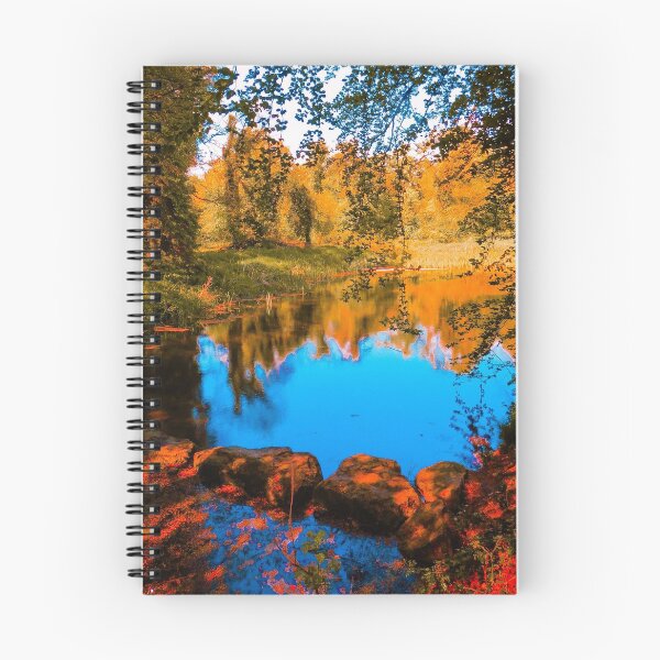 Item preview, Lake with Rock Path designed and sold by RebeccaReidArt.