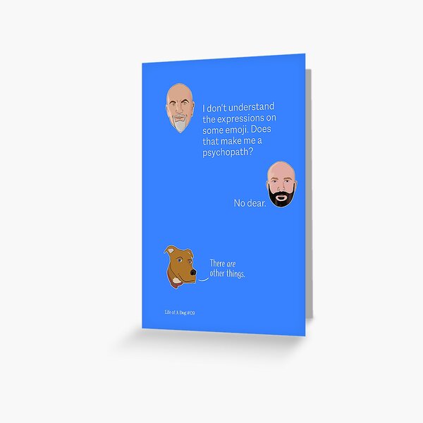 Self Doubt Associated With Emoji Greeting Card