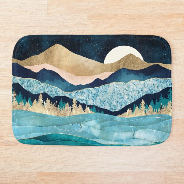 Midnight Ocean Bath Mat