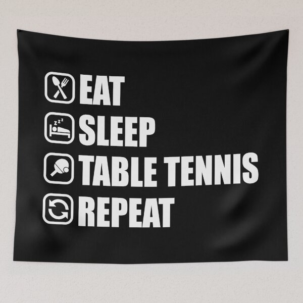 Item preview, Eat Sleep Table Tennis Repeat - Ping Pong T-Shirt designed and sold by biNutz.