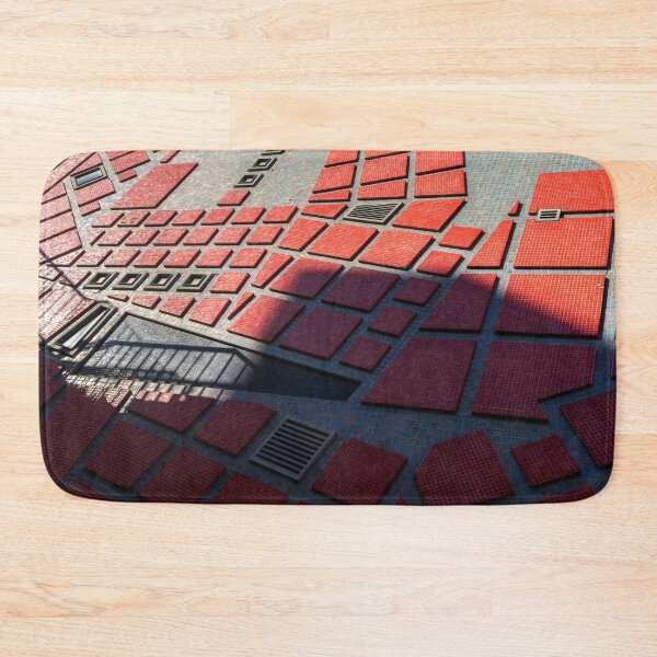 Item preview, Chic Geometrical Azulejos - Groovy Modern Tessellation in Crimson and Slate - Left designed and sold by Georgia Mizuleva.