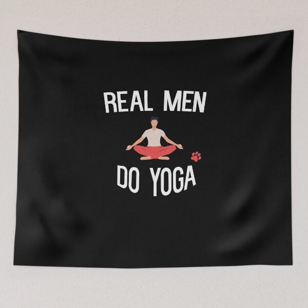 Item preview, Real Men Do Yoga a great gift idea for men who loves yoga for pets lover designed and sold by Akmloza.