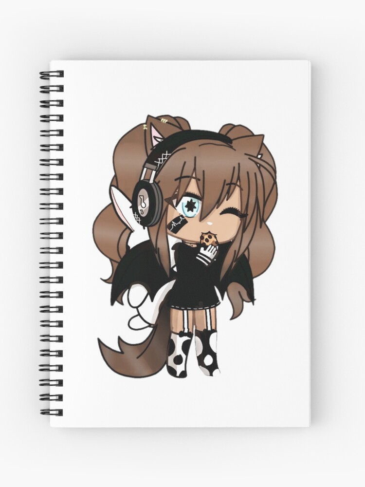 Cute Anime Girl - Gacha Edit | Spiral Notebook