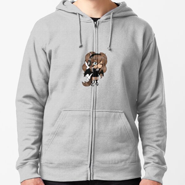 Gacha Life - Linda chica Gacha - Sudadera con capucha y cremallera