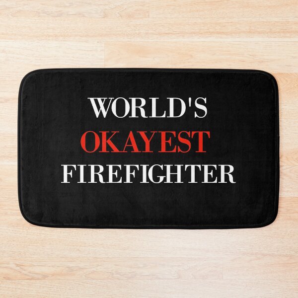 Item preview, Worlds Okayest Firefighter, Firefighter Gift  designed and sold by wabeen.