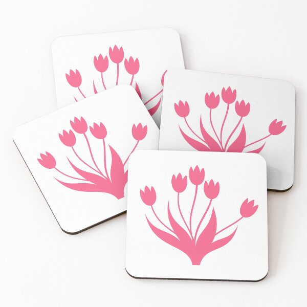 Item preview, The perennial pink  Flower and leaves print designed and sold by Mahe Jabeen.