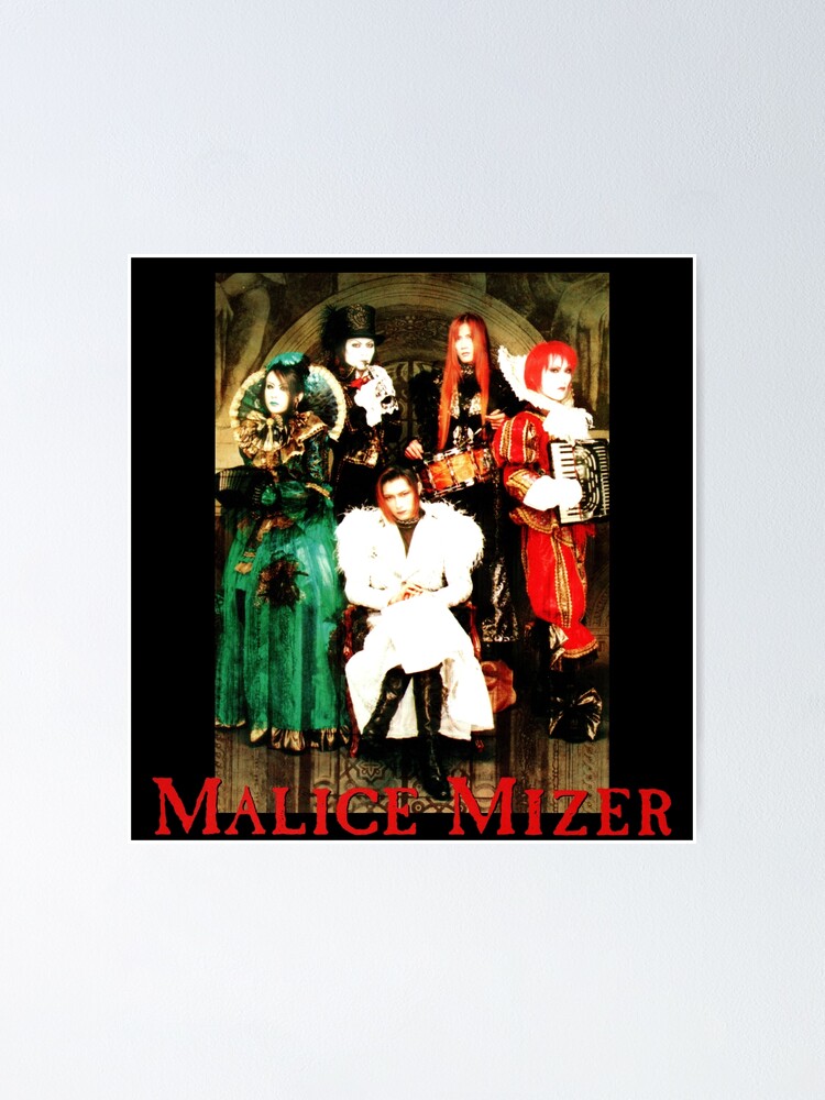 Malice Mizer Voyage Tour Band Picture J Rock Visual Kei Band Poster By Cantavanda Rose Redbubble