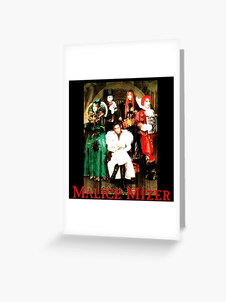 Malice Mizer Voyage Tour Band Picture J Rock Visual Kei Band Greeting Card By Cantavanda Rose Redbubble