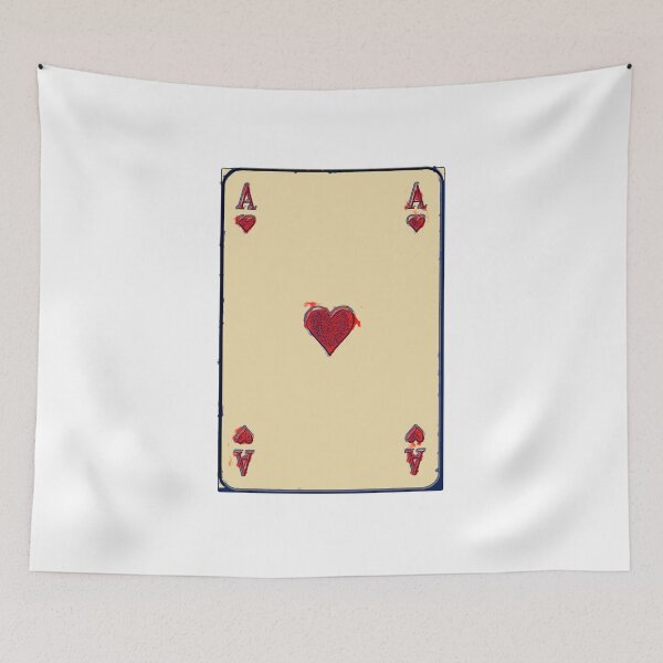 Item preview, Playing card ace of hearts designed and sold by leobrix.