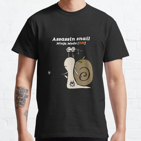 Funny Assassin Snail Ninja Mode ON Classic T-Shirt