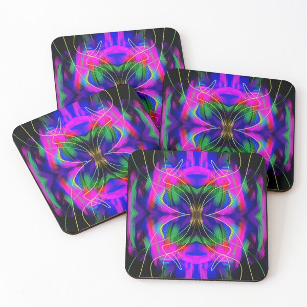 Item preview, Neon pink digital,graphic ,psychedelic arte abstracto,abstract art design designed and sold by Adri Barnard.