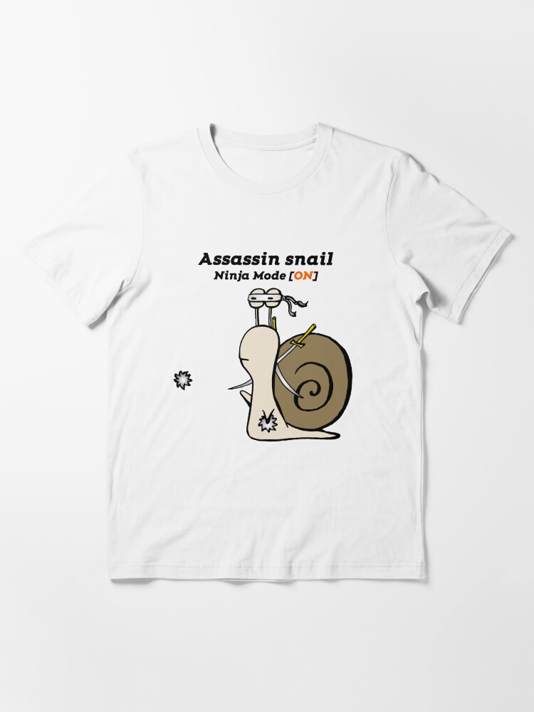 Alternate view of Funny Assassin Ninja Mode ON Snail Essential T-Shirt