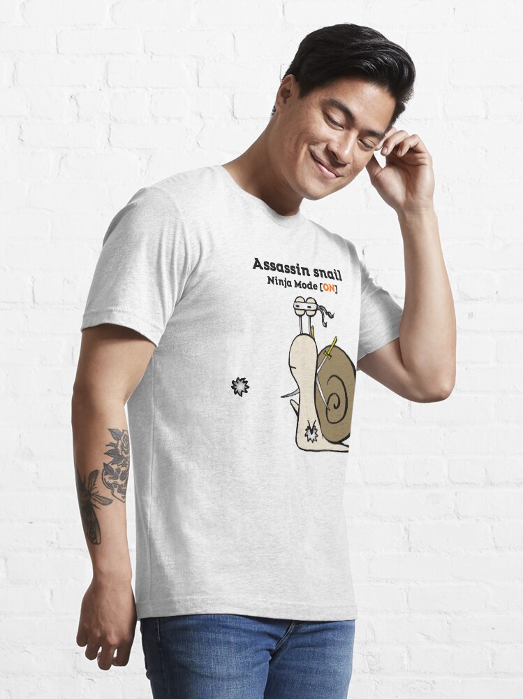 Alternate view of Funny Assassin Ninja Mode ON Snail Essential T-Shirt