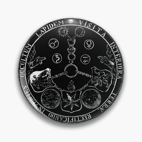 Item preview, Emerald Tablet of Hermes Hermetic Alchemy Emblem designed and sold by h44k0n.