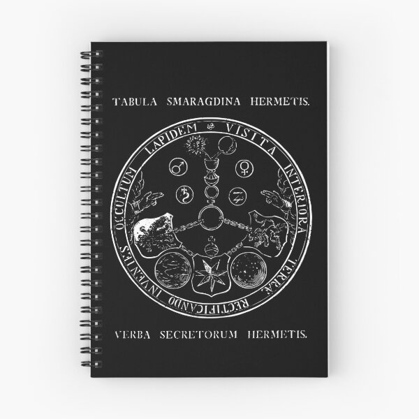 Item preview, Emerald Tablet of Hermes Hermetic Alchemy Emblem designed and sold by h44k0n.