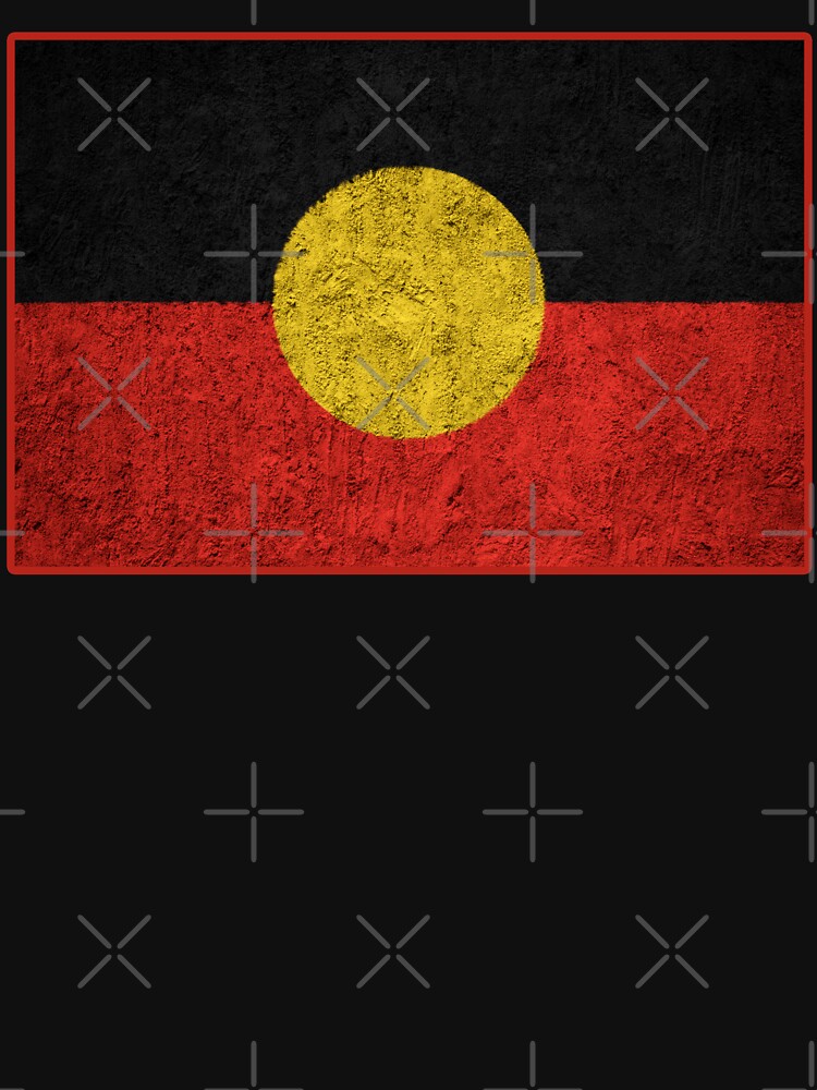 Distressed Aboriginal Flag by Trendoftee
