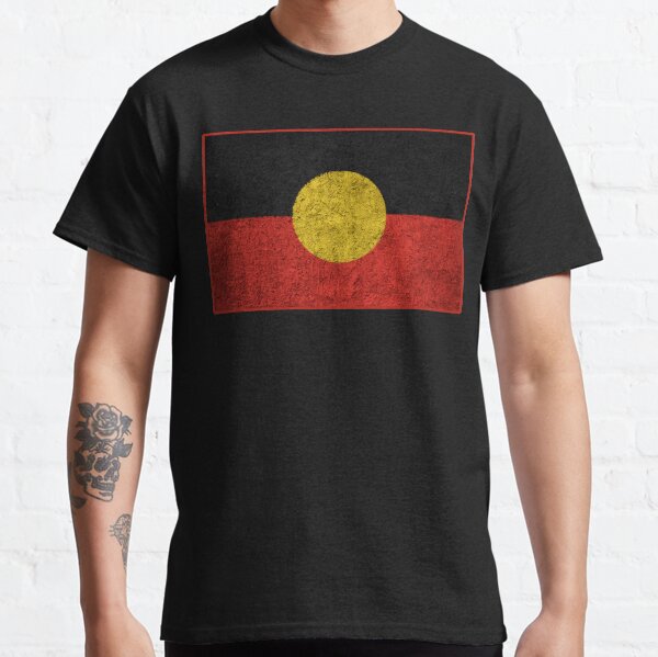 Distressed Aboriginal Flag Classic T-Shirt