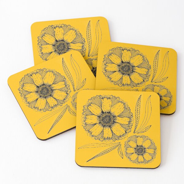 Item preview, Sunny Flowers Hand-drawn  designed and sold by MirAnBG.