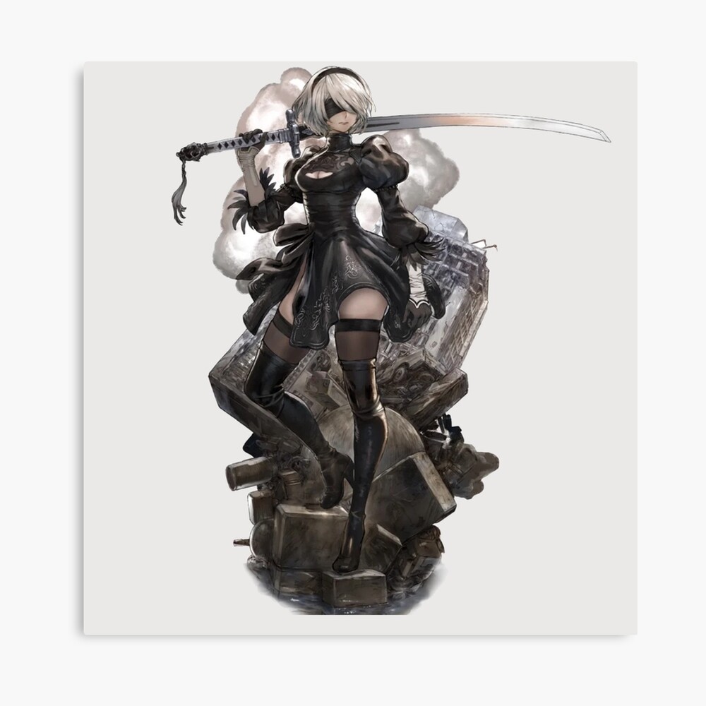 Nier Automata 2b Photographic Print By Cassidycreates Redbubble