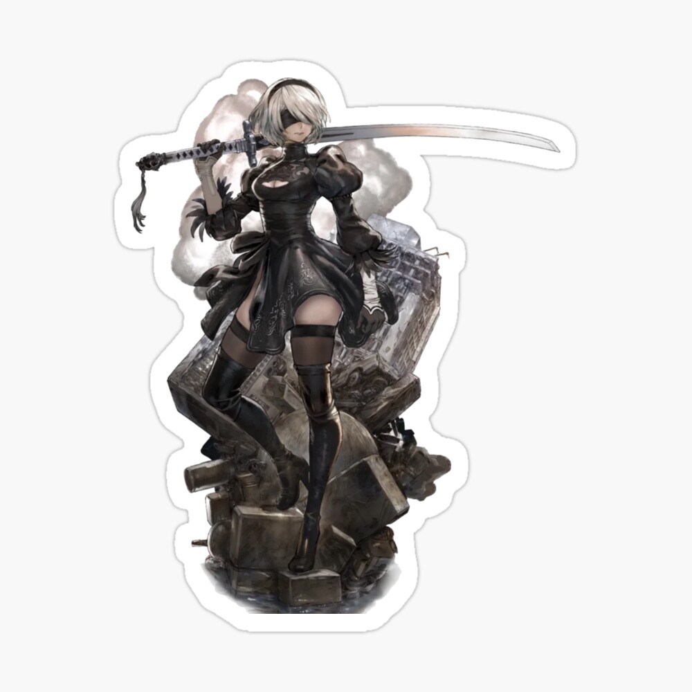 Nier Automata 2b Greeting Card By Cassidycreates Redbubble