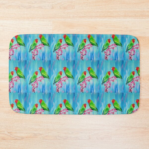Item preview, Lovebirds and japanese cherry blossom designed and sold by CatherineJacobs.