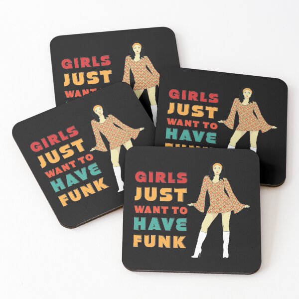 Item preview, Funny 70s Inspired Girls Just Want To Have FUNk print designed and sold by jakehughes2015.