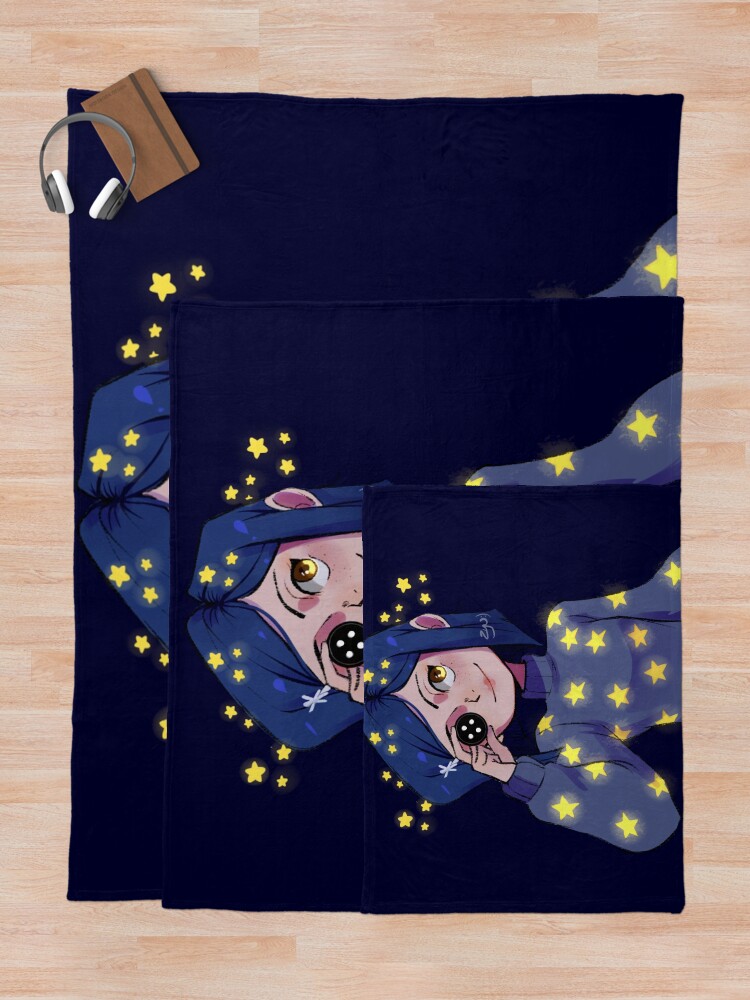 Alternate view of Coraline Shining Stars Throw Blanket