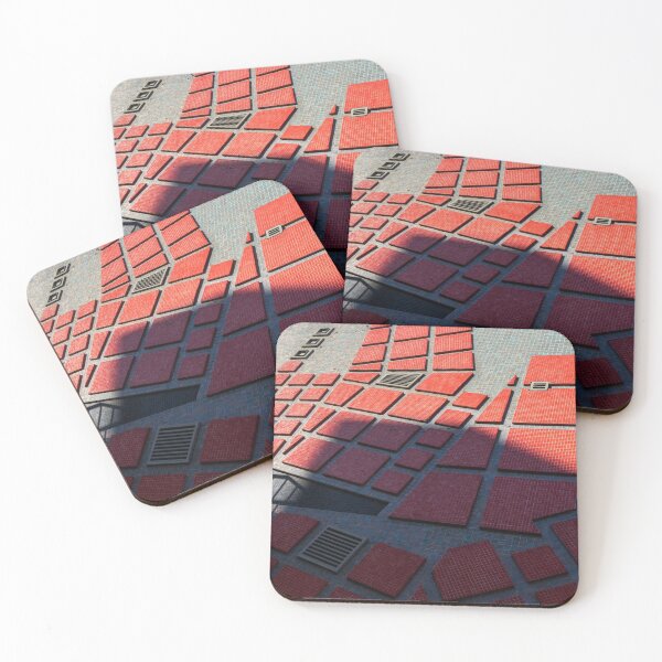Item preview, Chic Geometrical Azulejos - Groovy Modern Tessellation in Crimson and Slate - Left designed and sold by Georgia Mizuleva.