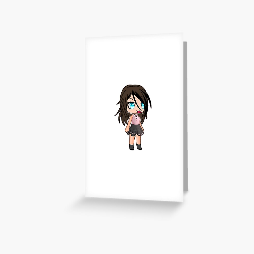 Gacha Life Cute Gacha Girl Greeting Card By Bloamineads Redbubble