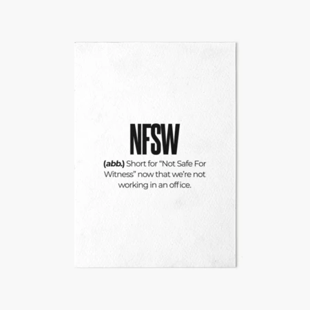 NFSW - Not For Showing Wife by