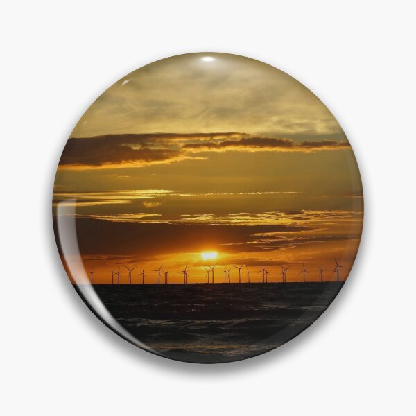 Item preview, Sunset  Over Wind Turbine .    RIVER MERSEY ESTUARY.  WIRRAL, MERSEYSIDE. ENGLAND. designed and sold by ALEXANDER  STEPHEN PEMBERTON.