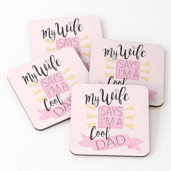 Item preview, Cool Dad Typeset Pink designed and sold by TeaLeef.