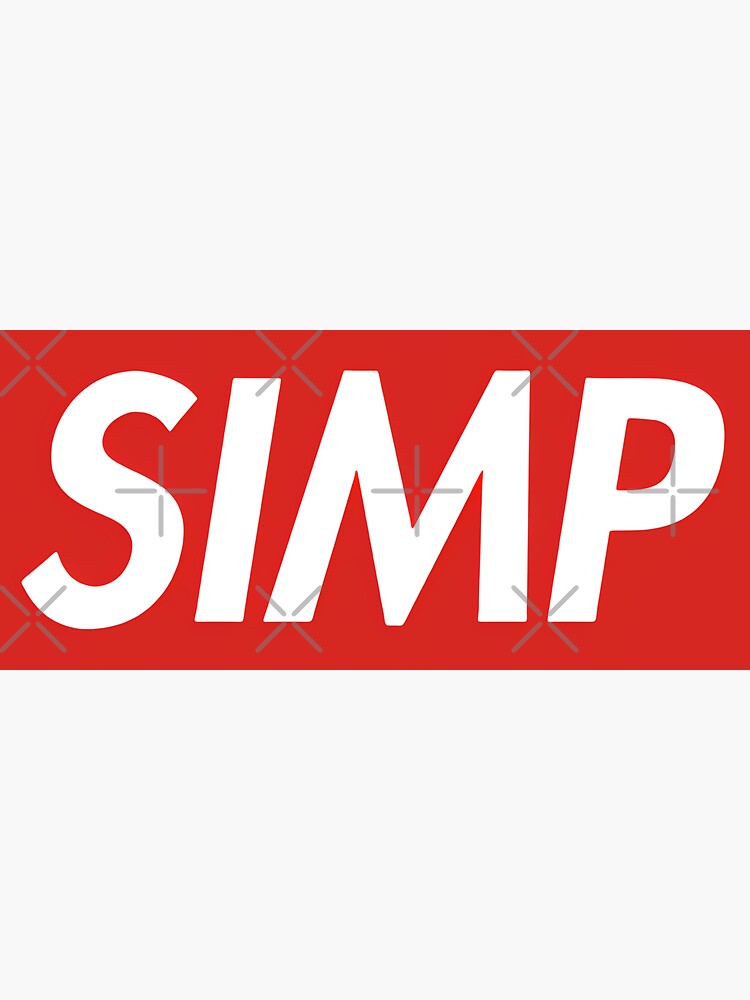 "Simp Logo " Sticker for Sale by hibern8 | Redbubble