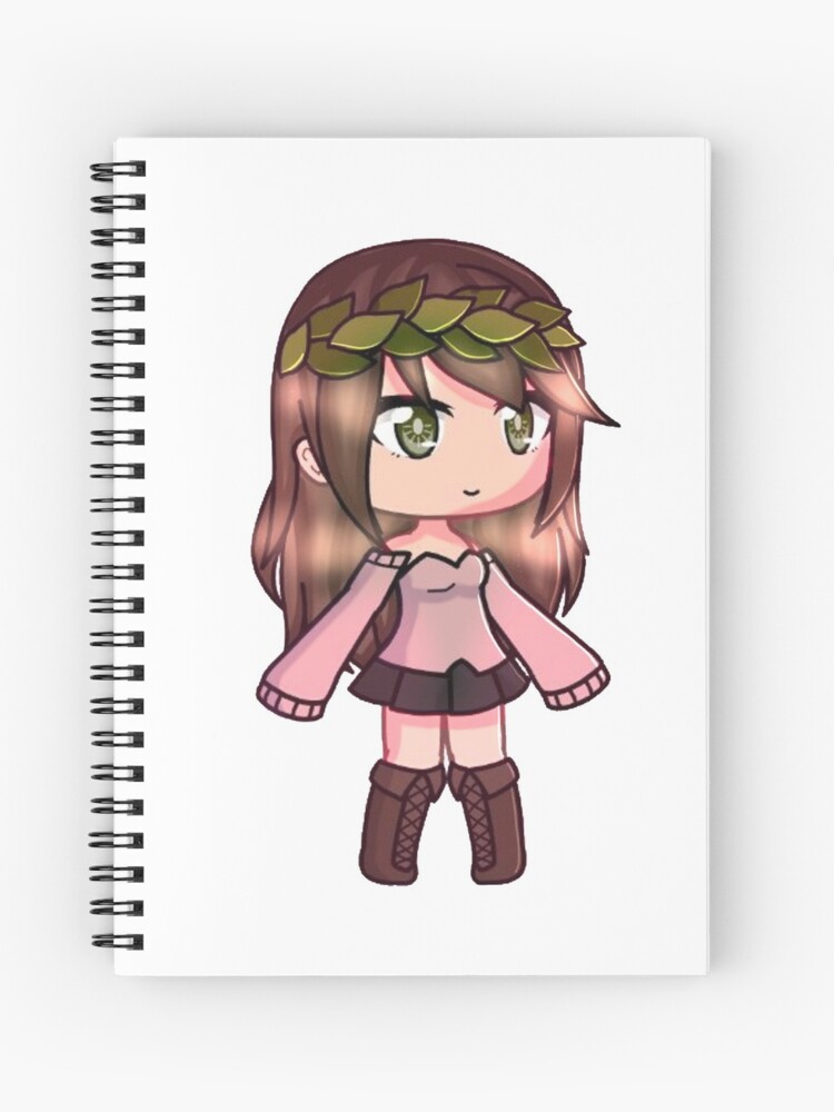 Cute Anime Girl - Gacha Edit | Spiral Notebook