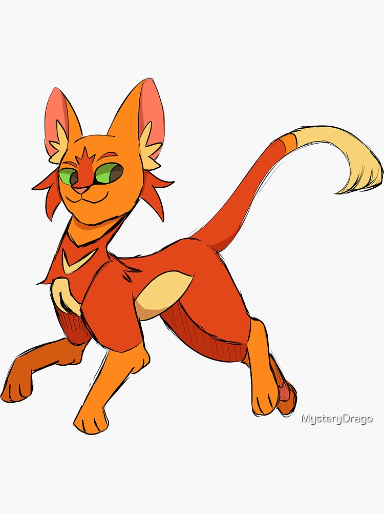 Warrior Cats Firestar Sticker by Golden Mane 