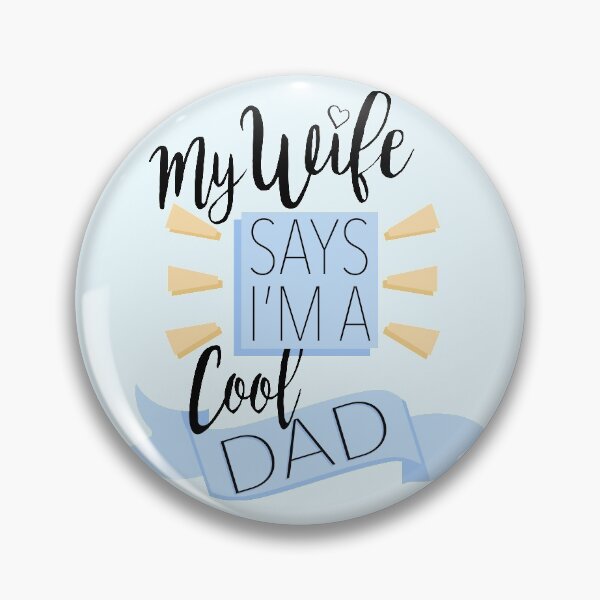 Item preview, Cool Dad Typeset Blue designed and sold by TeaLeef.
