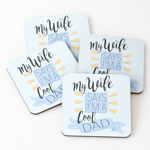 Item preview, Cool Dad Typeset Blue designed and sold by TeaLeef.