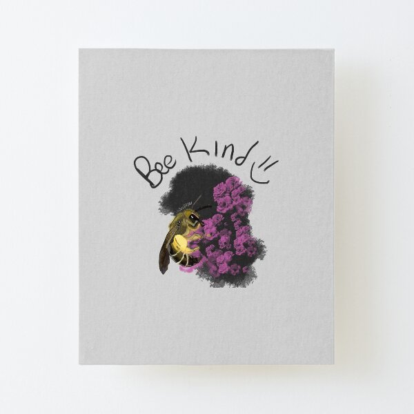 bee kind Canvas Mounted Print