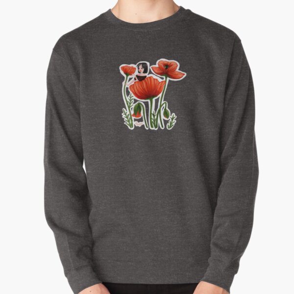 Poppies Girl Pullover Sweatshirt
