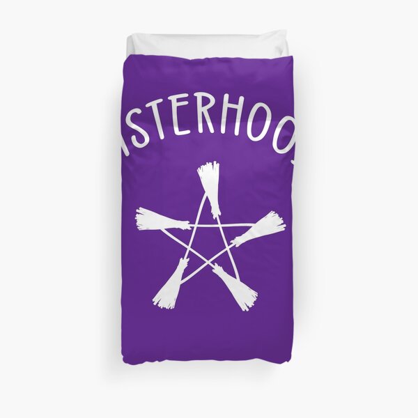 Sisterhood Broomstick Pentagram Cheeky witch® Duvet Cover